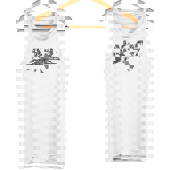 Vintage Ak-47 Rifle Envejecido Camiseta sin mangas - Regaloses