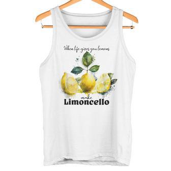 Wenn Du Zitronen Bekommst Mach Limoncello Travel To Italy Tank Top - Geschenkecke