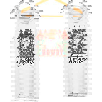 Western Country Cowboy Howdy Christmas Santa Cowboy Rodeo Tank Top - Monsterry