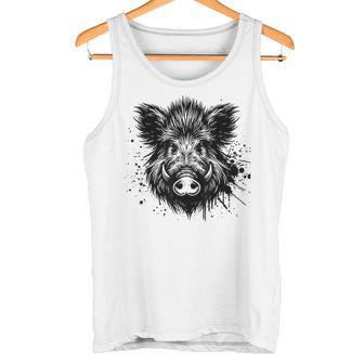 Wild Boar Boar Hunting Hunter Wild Boar Green Tank Top - Geschenkecke