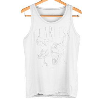 Wild Dog Doberman Dog Owner Backprint Doberman Tank Top - Geschenkecke