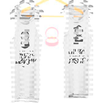 Will You Marry Me T-Shirt Sleeveless Tee Tank Top - Monsterry