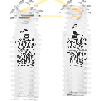 Witch And Famous Rich And Famous Pun Teacher Tank Top - Monsterry