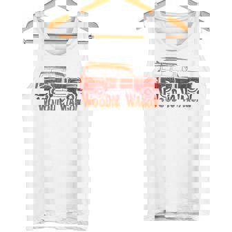 Woodie Wagon T-Shirt Vintage Cool Classic Woody Car Tee Tank Top - Thegiftio UK