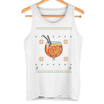 They See Me Aperollin' X Merry Spritzmas Xmas Christmas Long-Sleeved Tank Top - Geschenkecke