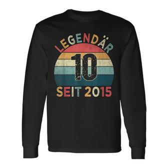 10 Geburtstag Legendär Seit 2015 Jahrgang 10 Jahre Alt Langarmshirts - Geschenkecke