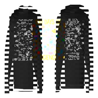 100 Days Of School Science 100Th Day Planet Space Astronaut Long Sleeve T-Shirt - Thegiftio