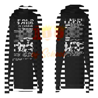 100Th Day Of School Boys Football I Tackled 100 Days School Long Sleeve T-Shirt | Mazezy