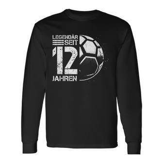 12 Geburtstag Retro Handball Spieler 12 Jahre Junge Kinder Langarmshirts - Geschenkecke