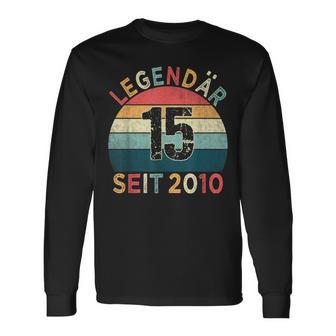 15Th Birthday Legendary Since 2010Intage 15 Years Old Langarmshirts - Geschenkecke