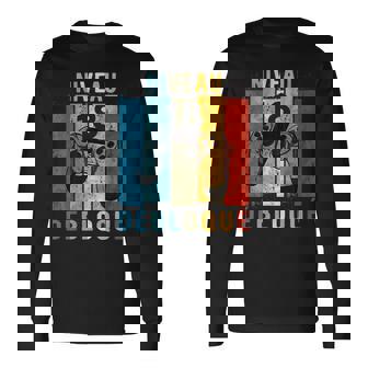 18 Ans Anniversaire Garçon Cadeau Gamer Niveau 18 T-shirt à manches longues - Cadeauxyz