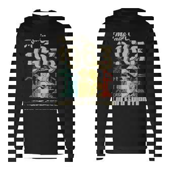 1963 Vintage Drum Set Long Sleeve T-Shirt | Mazezy