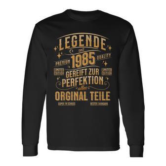 1985 Birthday Man 40 Years Decoration 40S 40Th Birthday Langarmshirts - Geschenkecke