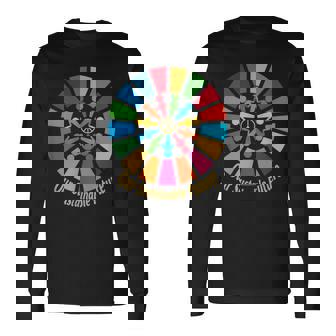 2030 Our Sustainable Future Peace Global Goals Motivational Long Sleeve T-Shirt - Monsterry