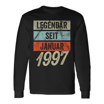 25Th Birthday Man 25 Years Legendary Since January 1997 Langarmshirts - Geschenkecke