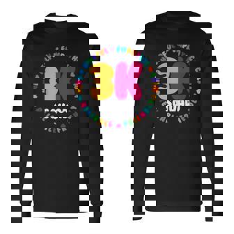 3K Squad & Teacher Crew Threes Crew PreK Elementary Team Long Sleeve T-Shirt - Monsterry
