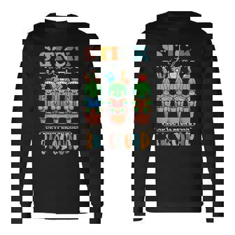 3K Squad Cactus 3K Teacher Threes Preschool School Pre-K Long Sleeve T-Shirt - Monsterry