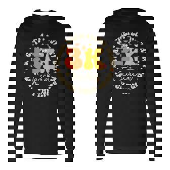 3K Teacher Squad & Team Threes Crew PreK Elementary Crew Long Sleeve T-Shirt - Monsterry