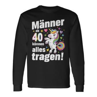 40 Geburtstag Mann Männer Ab 40 Sprüche 40 Geb Deko Langarmshirts - Geschenkecke