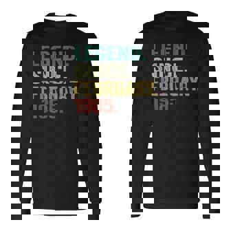 40 Years Old Legend Since February 1985 40Th Birthday Long Sleeve T-Shirt | Mazezy