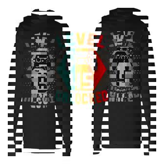 45 Años Cumpleaños Regalo Gamer T Level 45 Unlocked Camiseta de manga larga - Regaloses