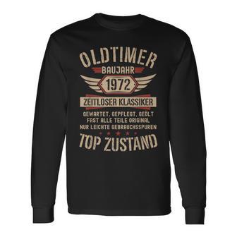 50Th Birthday 50 Yearsintage Car 1972Intage Langarmshirts - Geschenkecke