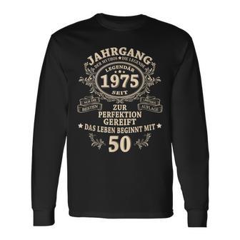 50Th Birthday Man Myth Legendintage 1975 Langarmshirts - Geschenkecke