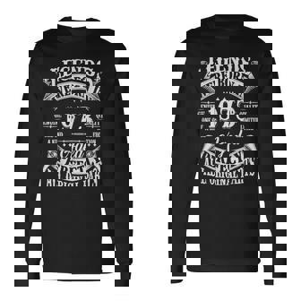 52Nd Birthday 52 Years Old Vintage Legends Born In 1973 Long Sleeve T-Shirt | Mazezy