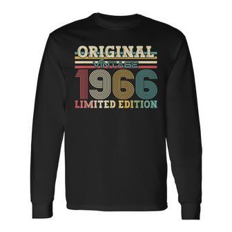 58Th Birthday Originalintage 1966 Year 1966 Langarmshirts - Geschenkecke