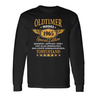 60 Geburtstag Mann 60 Jahre Alt Oldtimer 1965 Lustig Deko Langarmshirts - Geschenkecke