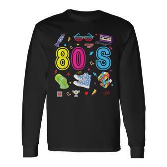 80S Theme Party 80S Costume I Love The 80S Langarmshirts - Geschenkecke