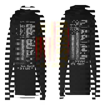 86 47 Anti Trump Resist Impeach Trump Impeach 47 Us Flag Long Sleeve T-Shirt | Mazezy