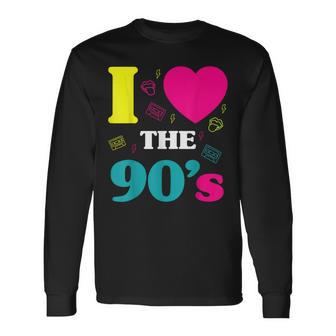 90S Party Outfit Costume Clothing Hits Retro Langarmshirts - Geschenkecke