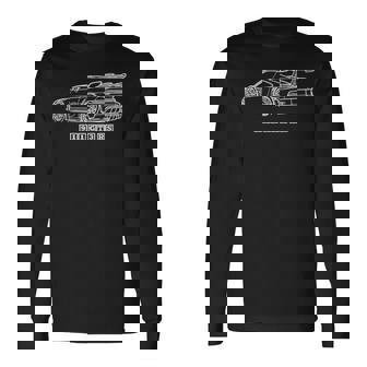 911 Gt3 Rs Silhouette Meme Coin Coche De Carreras Camiseta de manga larga - Regaloses