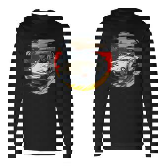 911 Retrointage 964 Turbo Coche Clásico Pista Automotriz Camiseta de manga larga - Regaloses