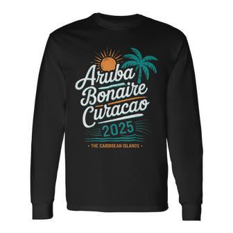 Abc Islands Aruba Bonaire Curaçao Cruise Vacation 2025 Long Sleeve T-Shirt - Thegiftio UK