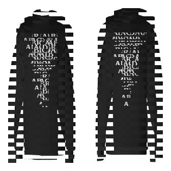 Abracadabra Triangle Amulet Magic Abracadabrangle Occult Long Sleeve T-Shirt - Monsterry