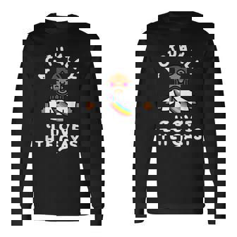 Actually I Love The Gays Jesus Long Sleeve T-Shirt - Monsterry