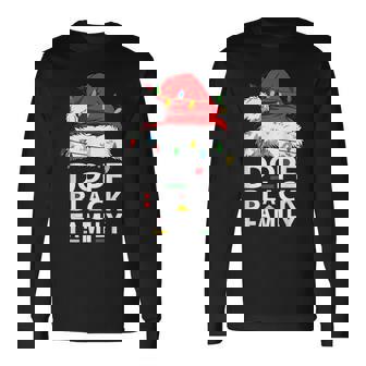African Dope Family Afro Team Santa Matching Christmas Long Sleeve T-Shirt - Monsterry