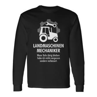 Agricultural Machinery Mechanic Tractor Farmer Langarmshirts - Geschenkecke