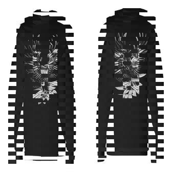 Águila Orgullosa Con Alas Extendidas En El Pecho Camiseta de manga larga - Regaloses