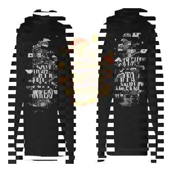 Alice In Wonderland Fantasy World Novel Adventures Vintage Long Sleeve T-Shirt - Thegiftio UK