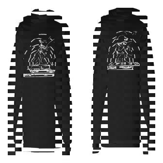 Alien DJ UFO Music Festival EDM Rave Shirt Long Sleeve T-Shirt - Monsterry