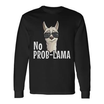 Alpaca With Sunglasses No Prob-Lama Hipster Lama Langarmshirts - Geschenkecke