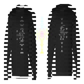 Amazigh Heritage Tattoos With Vibrant Flag Colors Tank Top Long Sleeve T-Shirt - Monsterry
