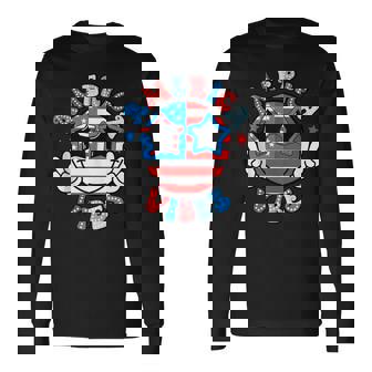America Vibes American Freedom Patriotic Happy 4th Of July Tank Top Long Sleeve T-Shirt - Monsterry