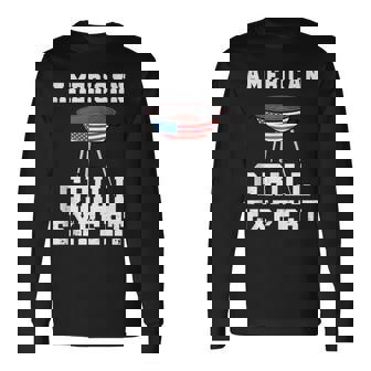 American Grill Expert Dad Fathers Day BBQ 4th Of July Tank Top Long Sleeve T-Shirt - Monsterry