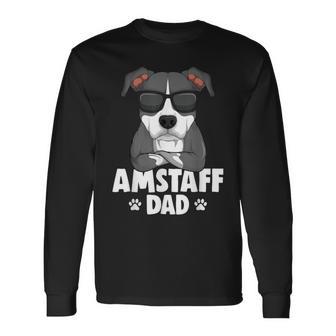 American Staffordshire Terrier Amstaff Papa Dog Langarmshirts - Geschenkecke