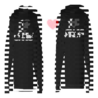 Amo A Las Niñas Lesbianas Orgullo Ella Y Ella Para Parejas & Amigos Camiseta de manga larga - Regaloses