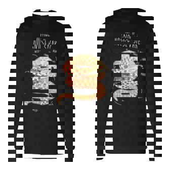Anatomy Of Albino Hognose Snake Long Sleeve T-Shirt - Monsterry
